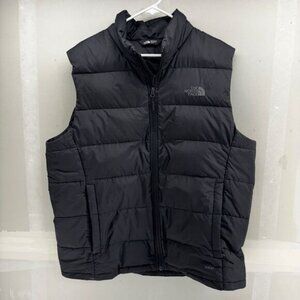 The North Face Puffer 550 Vest Men’s XL Black Full Zip Puff Down